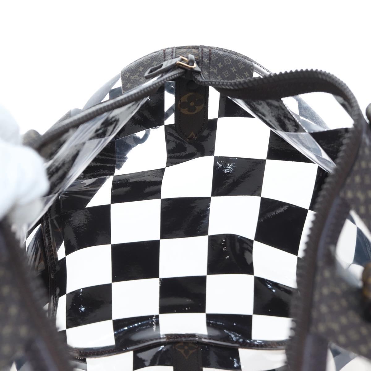 LOUIS VUITTON monogram chess Keepall Bandouliere 50 Bag M20864 LV Auth 199399SM