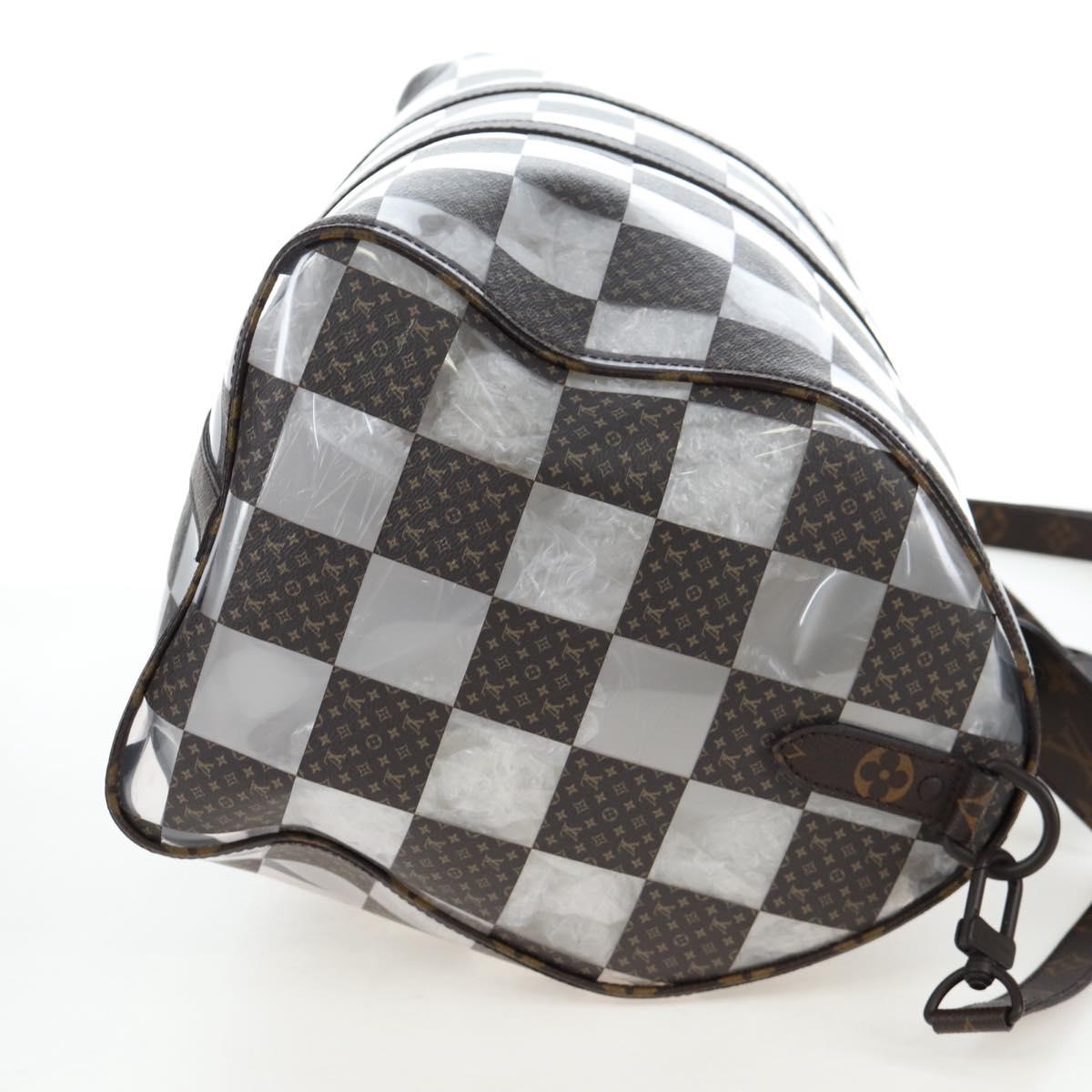 LOUIS VUITTON monogram chess Keepall Bandouliere 50 Bag M20864 LV Auth 199399SM