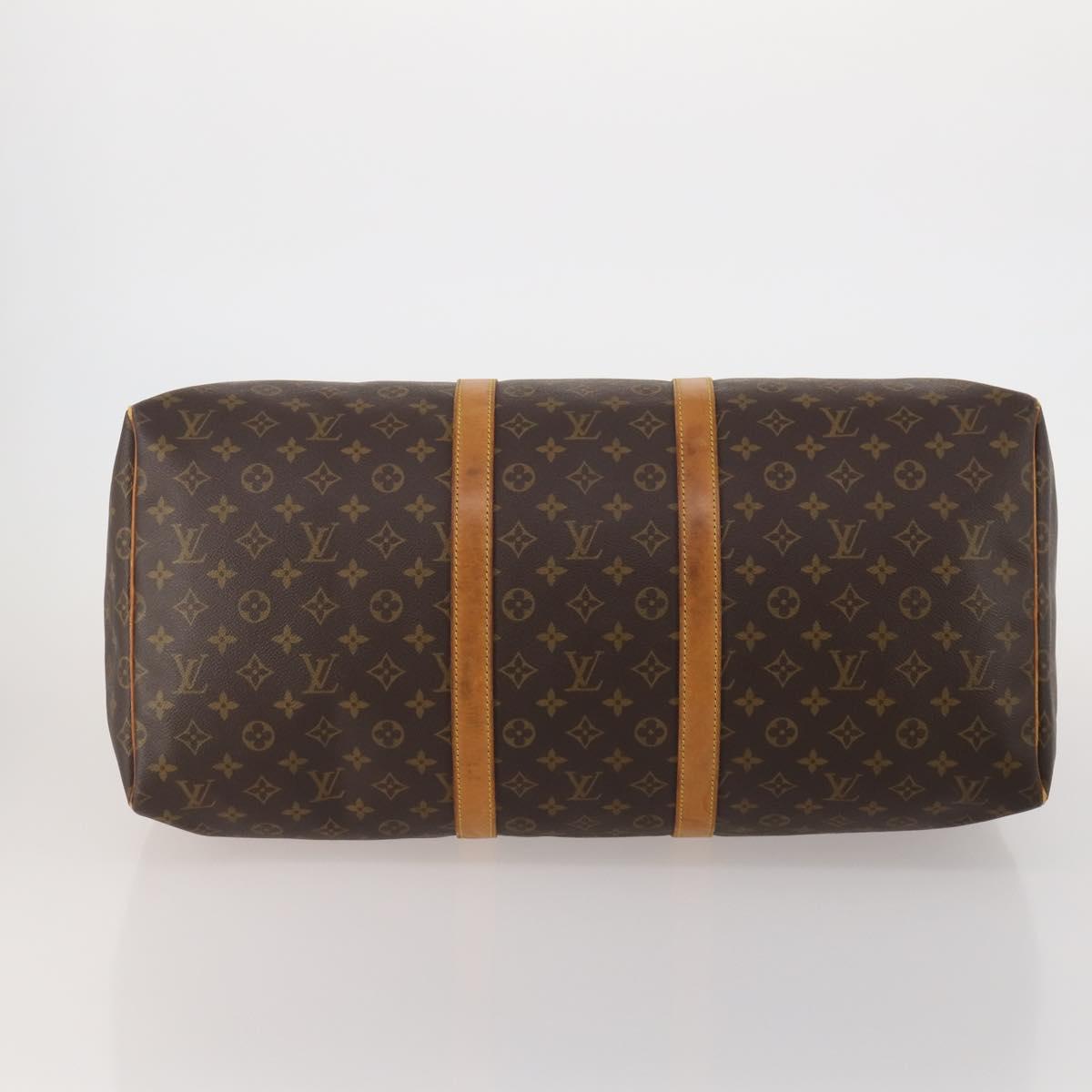LOUIS VUITTON Monogram Keepall 55 Boston Bag M41424 LV Auth 199400