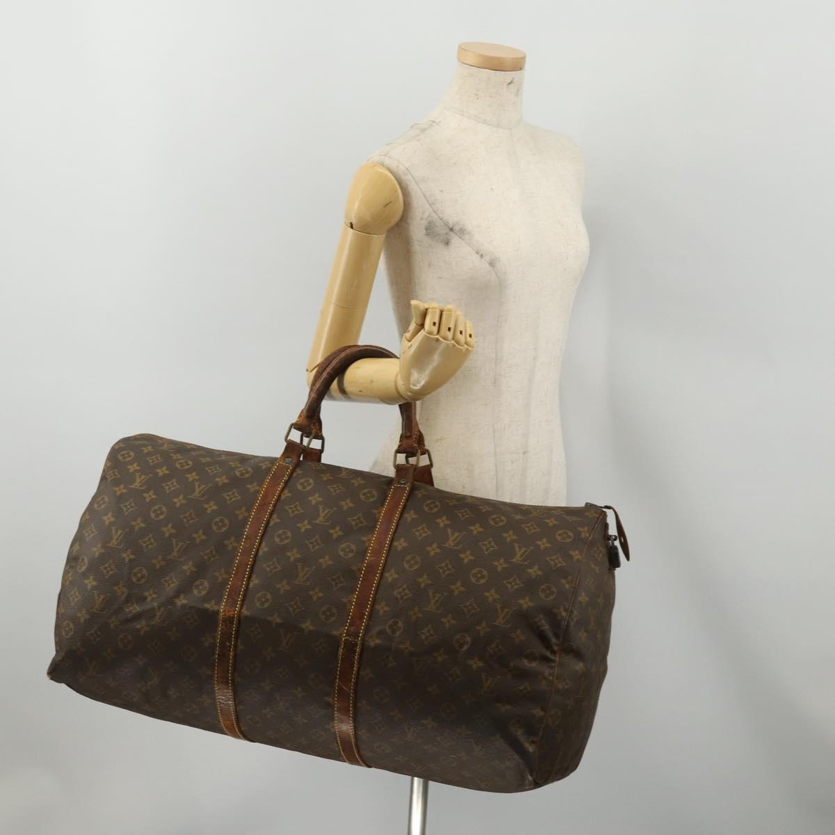 LOUIS VUITTON Monogram Keepall 60 Boston Bag M41422 LV Auth 199401