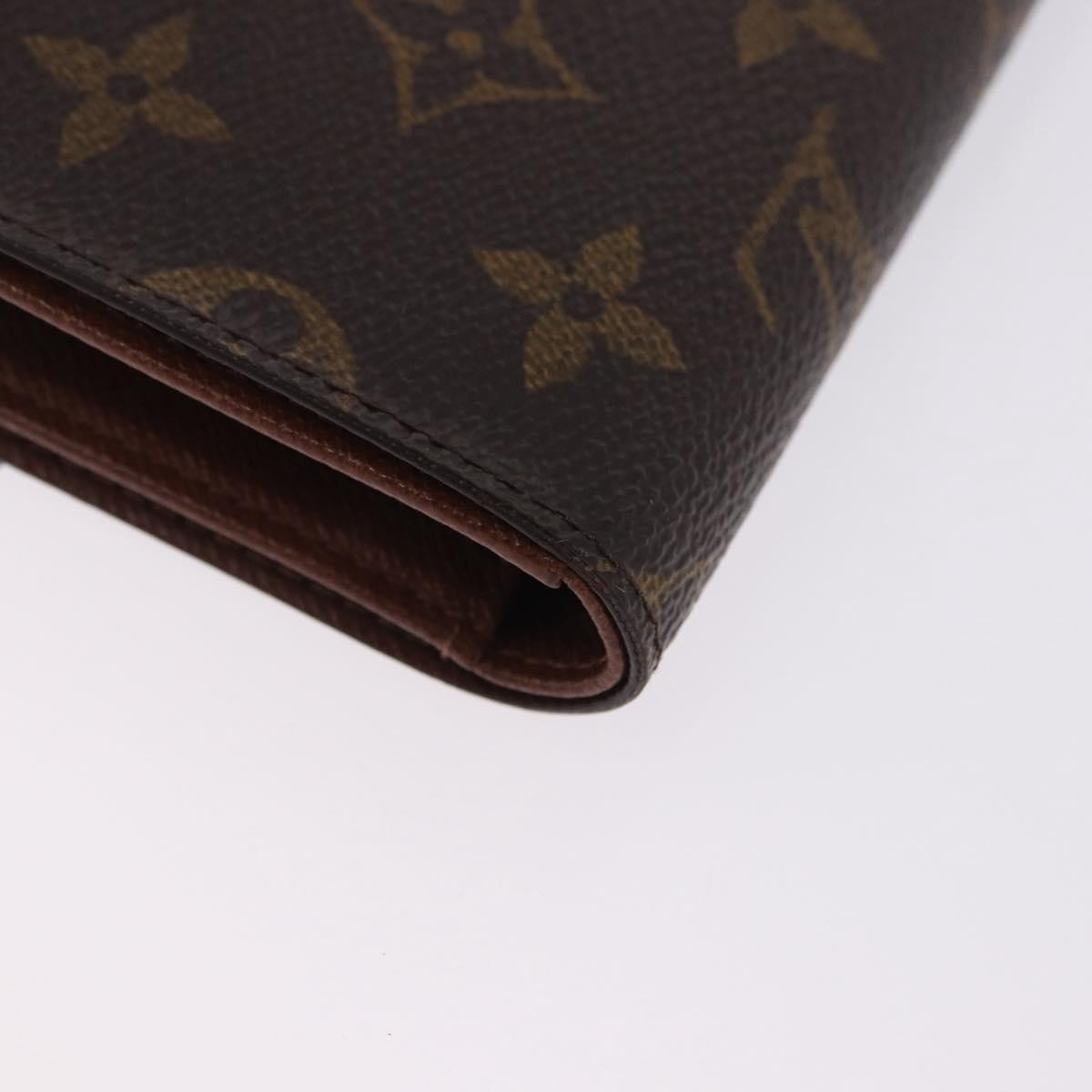 LOUIS VUITTON Monogram Porte TresorEtui Papie Wallet M61202 LV Auth 199402