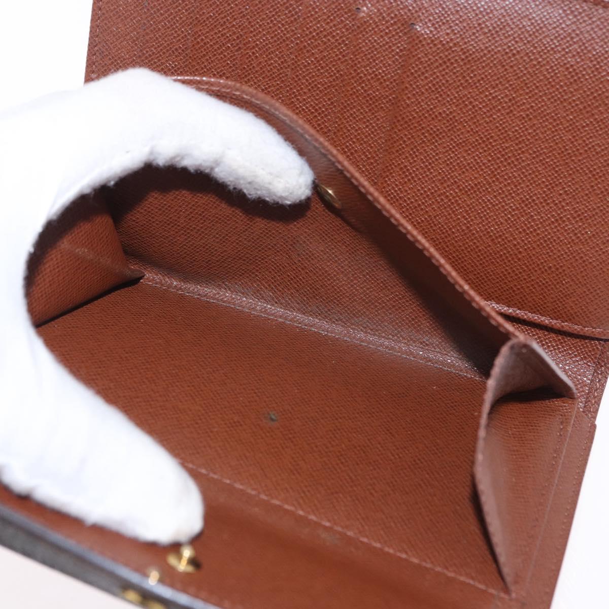 LOUIS VUITTON Monogram Porte TresorEtui Papie Wallet M61202 LV Auth 199402