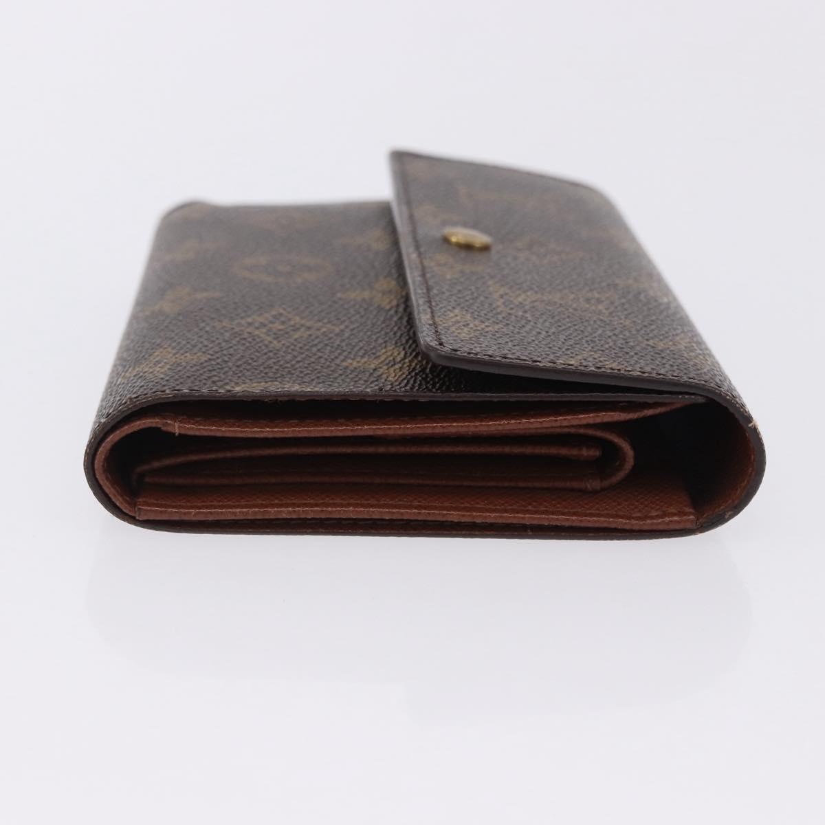 LOUIS VUITTON Monogram Porte TresorEtui Papie Wallet M61202 LV Auth 199402