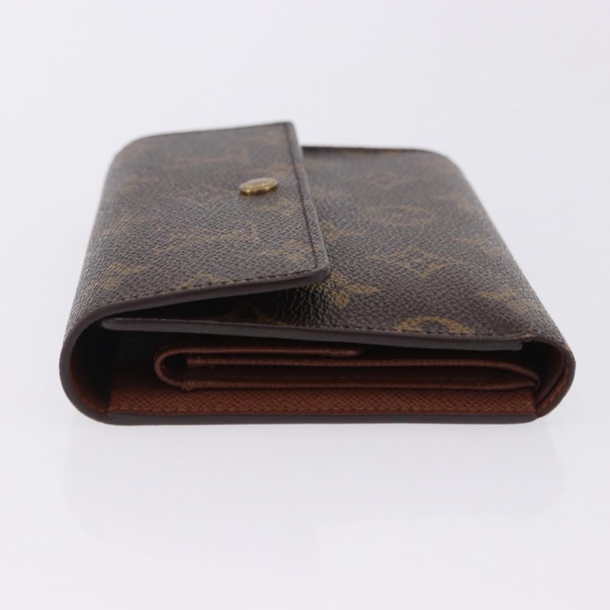 LOUIS VUITTON Monogram Porte TresorEtui Papie Wallet M61202 LV Auth 199402