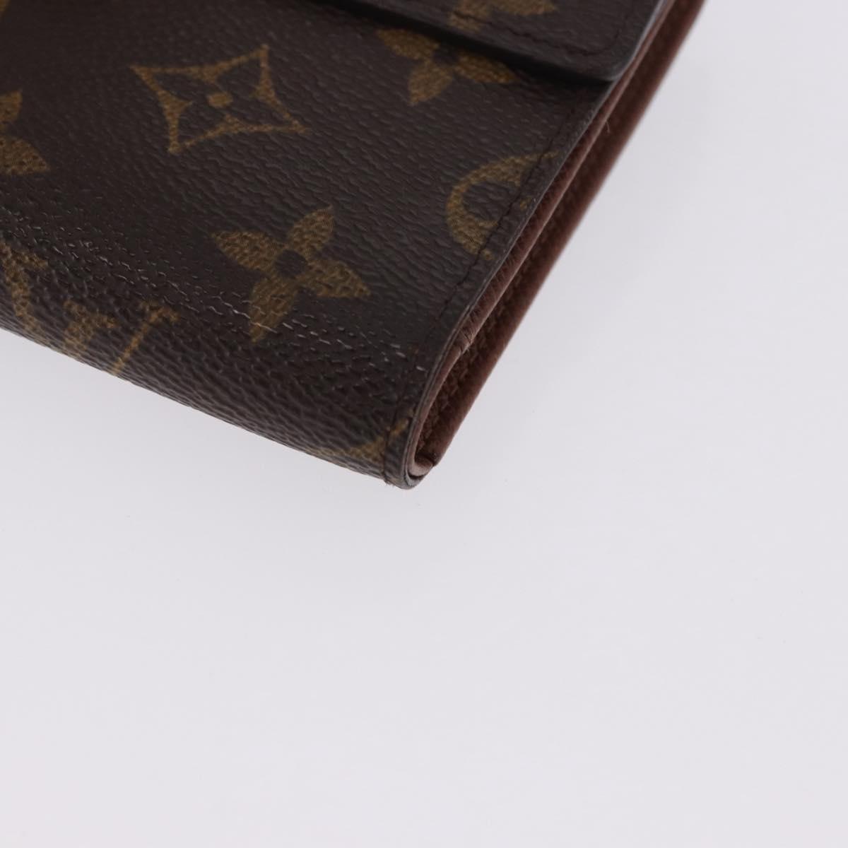 LOUIS VUITTON Monogram Porte TresorEtui Papie Wallet M61202 LV Auth 199402