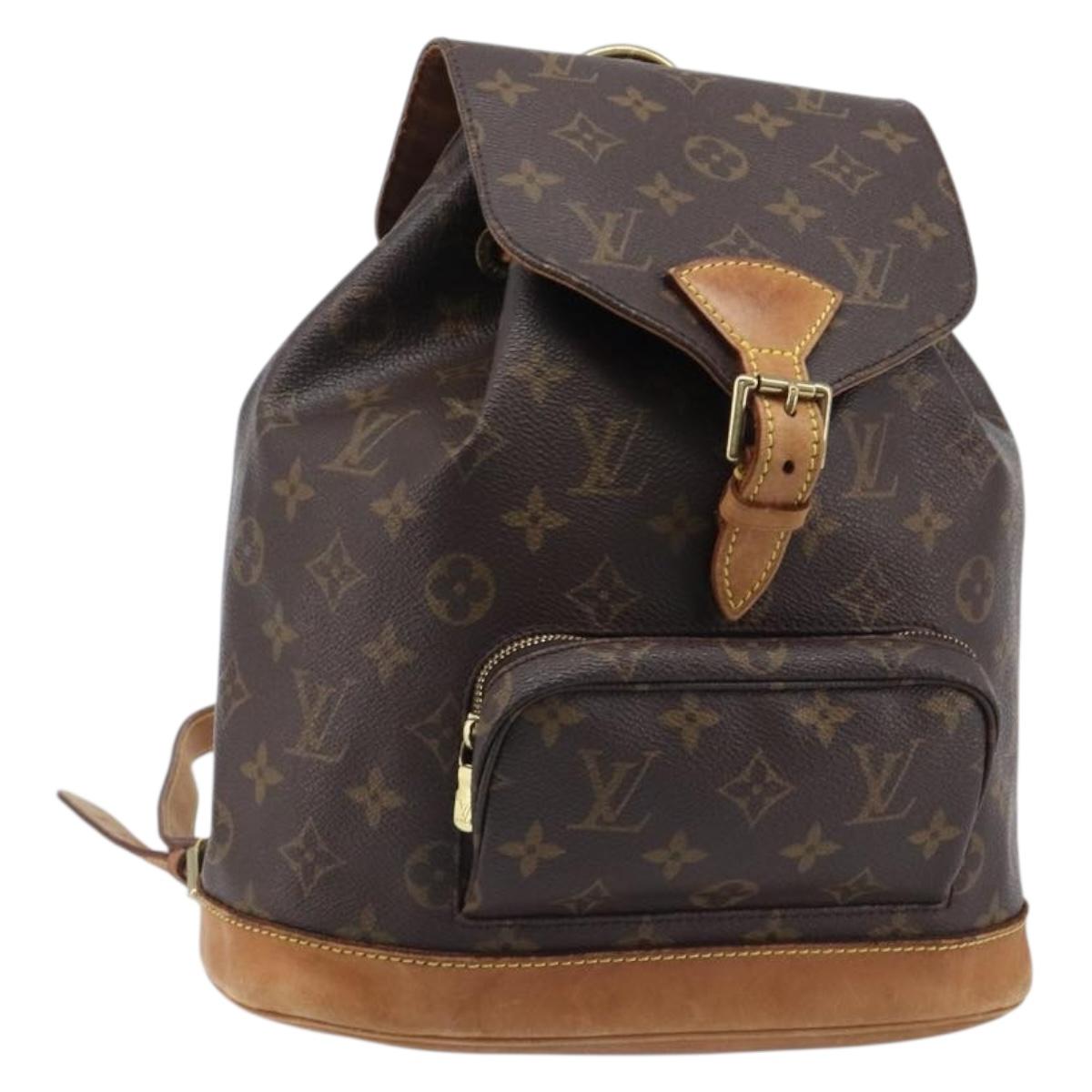 LOUIS VUITTON Monogram Montsouris MM Backpack M51136 LV Auth 199403