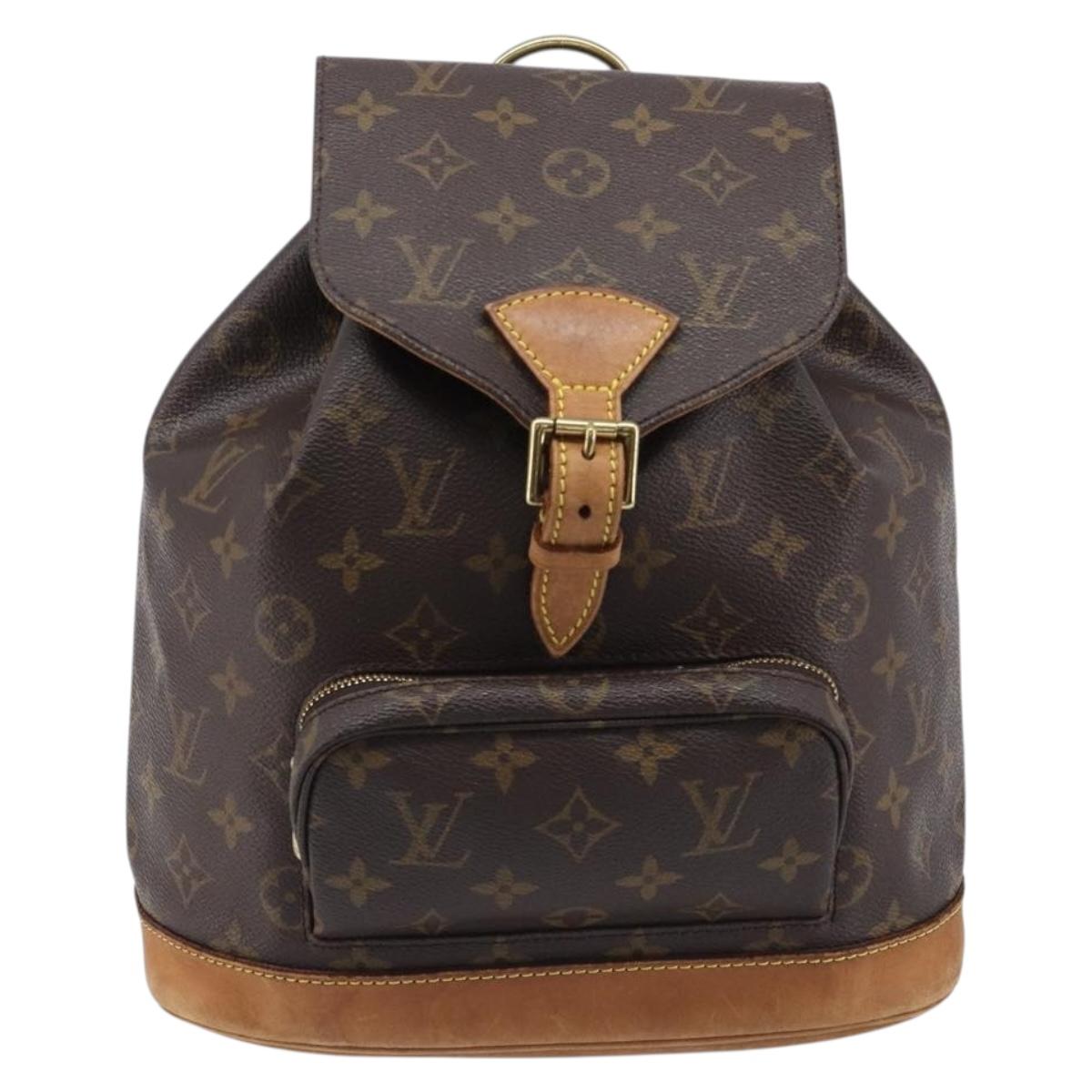 LOUIS VUITTON Monogram Montsouris MM Backpack M51136 LV Auth 199403