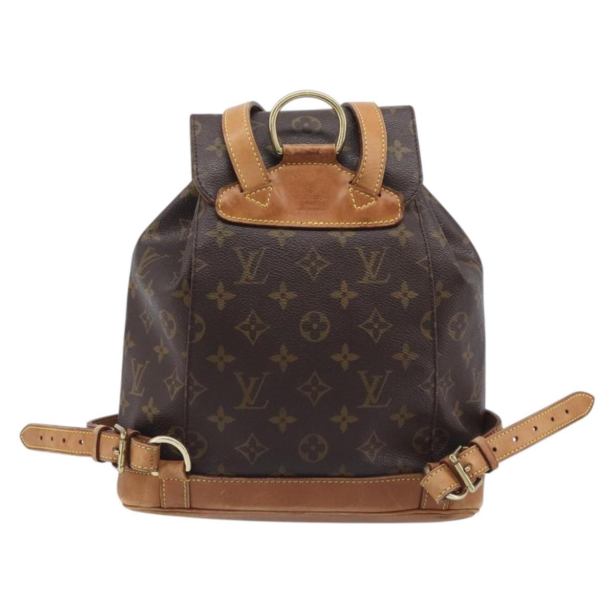 LOUIS VUITTON Monogram Montsouris MM Backpack M51136 LV Auth 199403