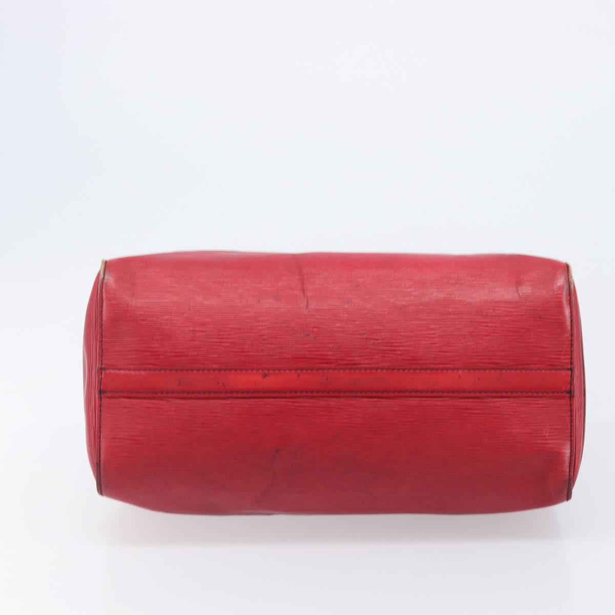 LOUIS VUITTON Epi Speedy 35 Hand Bag Castilian Red M42997 LV Auth 199412