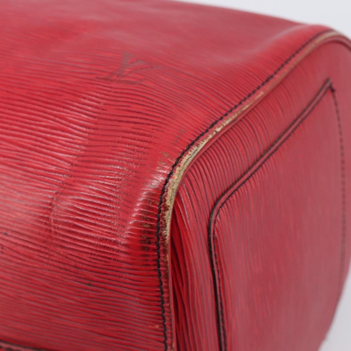 LOUIS VUITTON Epi Speedy 35 Hand Bag Castilian Red M42997 LV Auth 199412