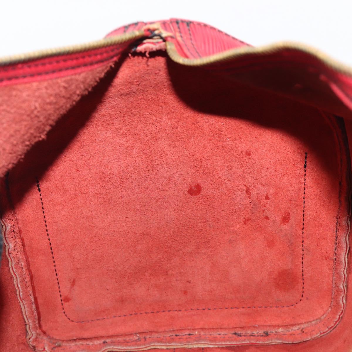 LOUIS VUITTON Epi Speedy 35 Hand Bag Castilian Red M42997 LV Auth 199412
