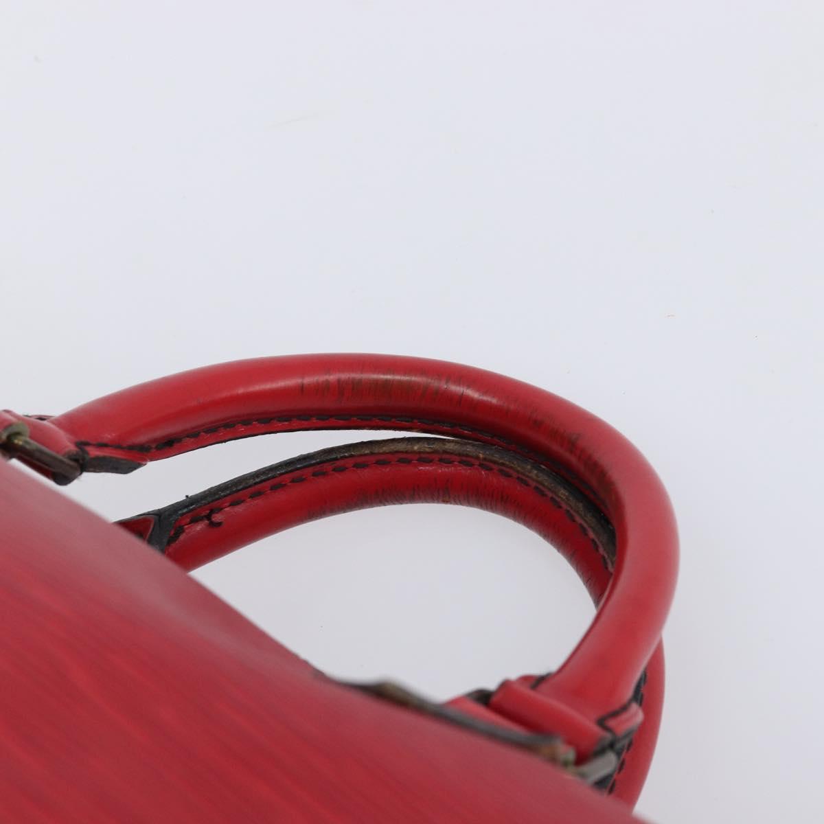 LOUIS VUITTON Epi Speedy 35 Hand Bag Castilian Red M42997 LV Auth 199412