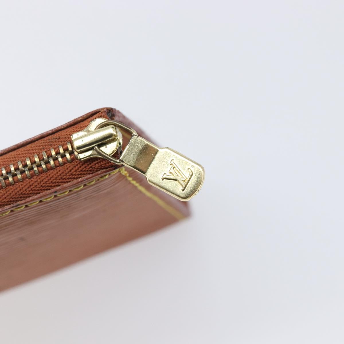 LOUIS VUITTON Epi Pochette Accessoires Pouch Brown M52953 LV Auth 199413