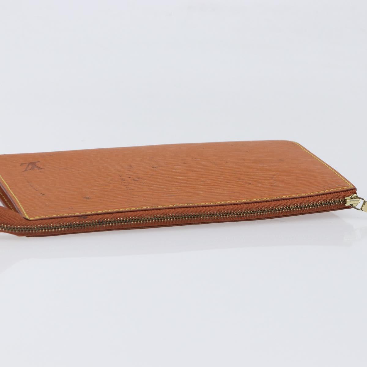 LOUIS VUITTON Epi Pochette Accessoires Pouch Brown M52953 LV Auth 199413