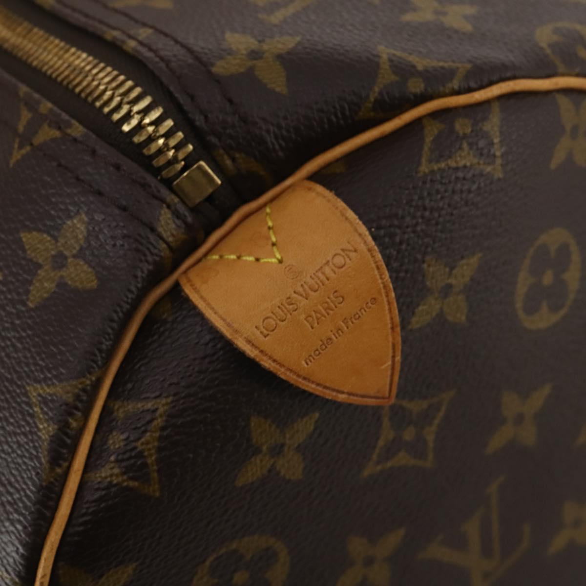 LOUIS VUITTON Monogram Keepall 55 Boston Bag M41424 LV Auth 199425V
