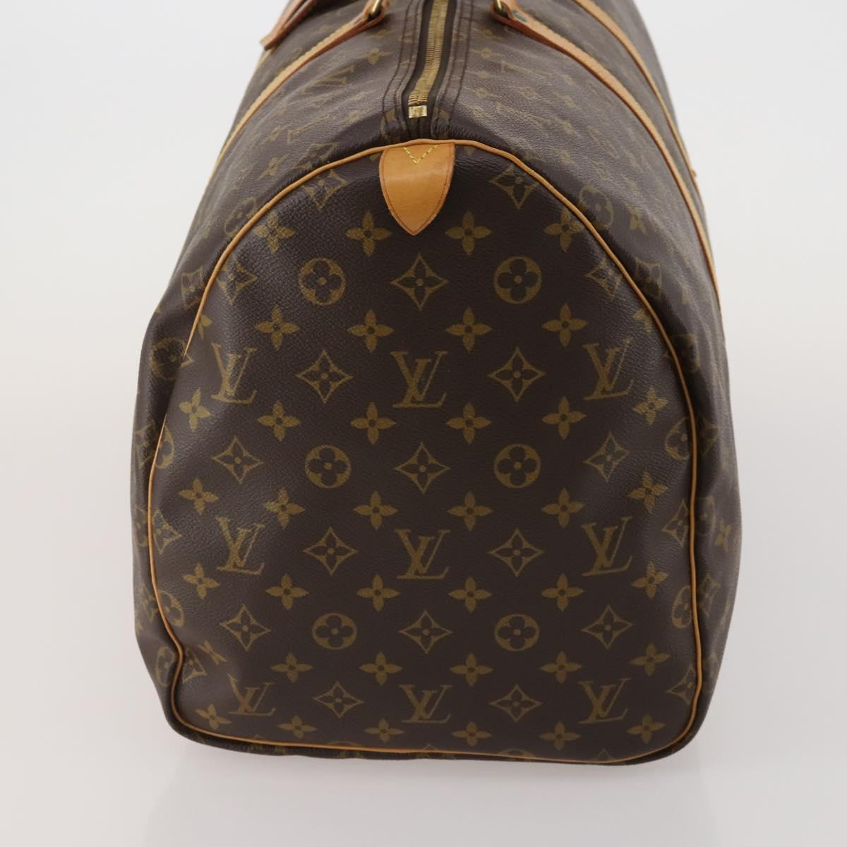 LOUIS VUITTON Monogram Keepall 55 Boston Bag M41424 LV Auth 199425V