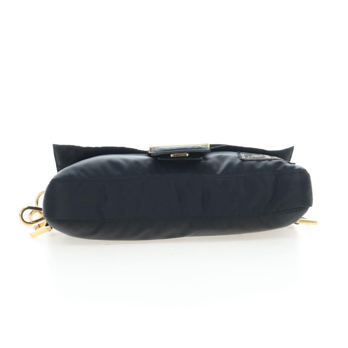 FENDI Porter Collaboration Mamma Baguette Bag Nylon 2way Black Auth 199426SAM