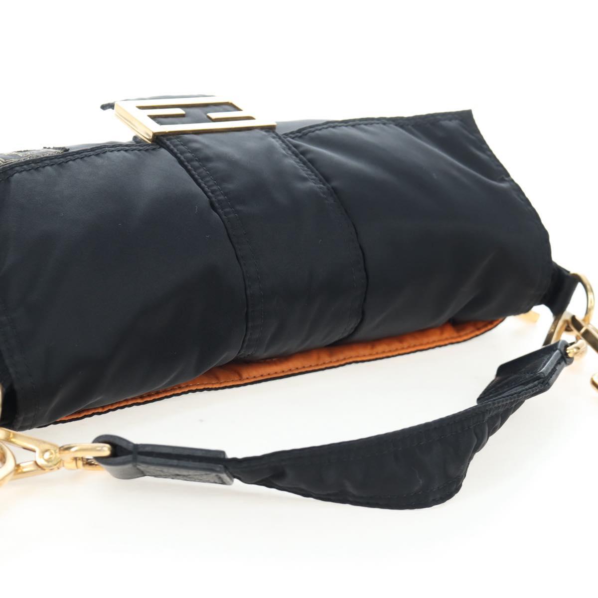 FENDI Porter Collaboration Mamma Baguette Bag Nylon 2way Black Auth 199426SAM