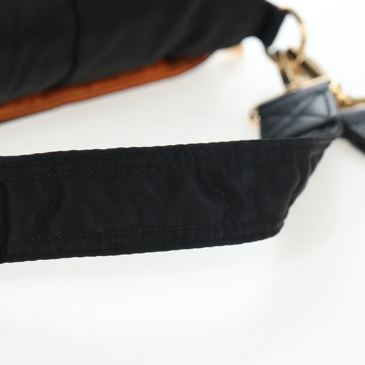 FENDI Porter Collaboration Mamma Baguette Bag Nylon 2way Black Auth 199426SAM