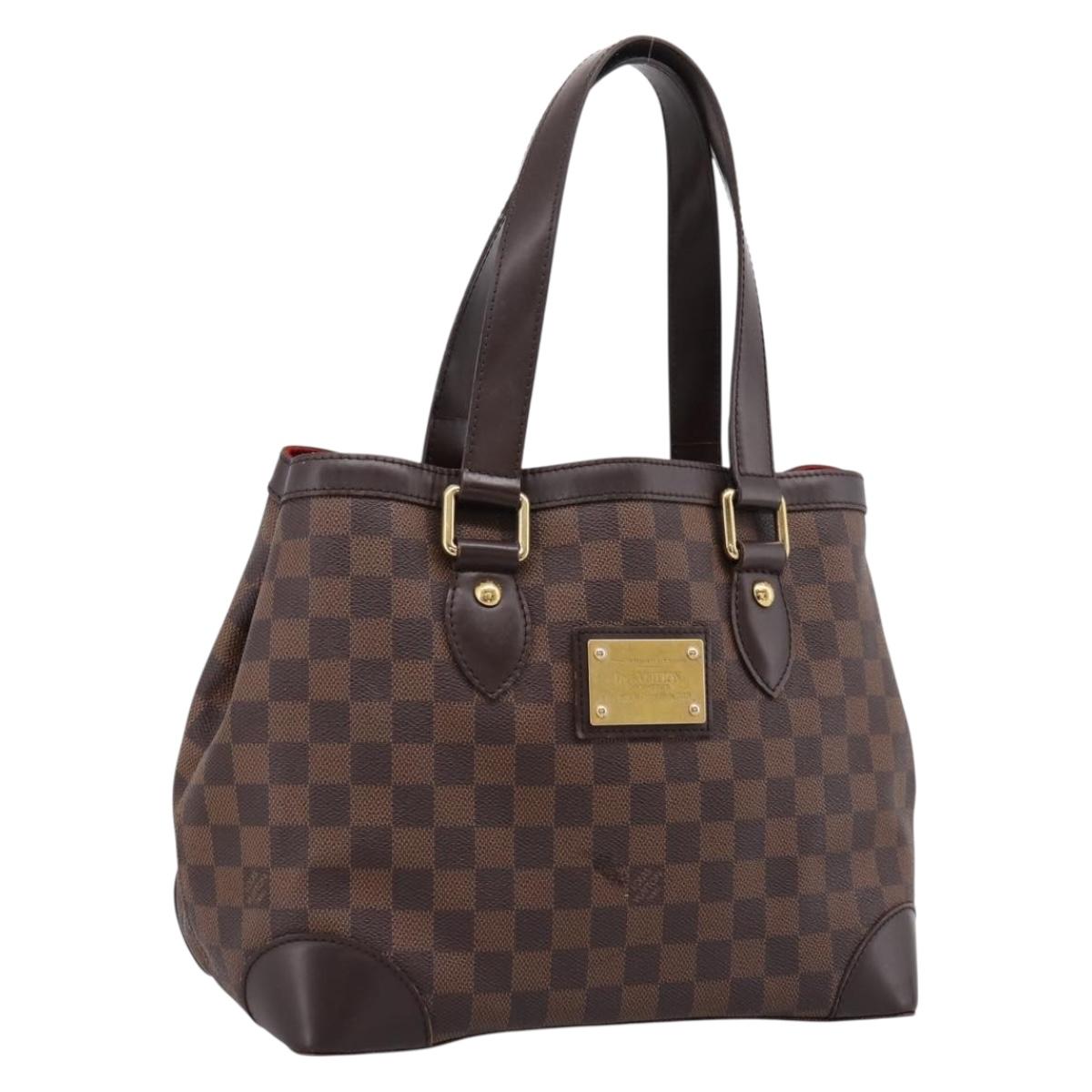 LOUIS VUITTON Damier Ebene Hampstead PM Tote Bag N51205 LV Auth 199434