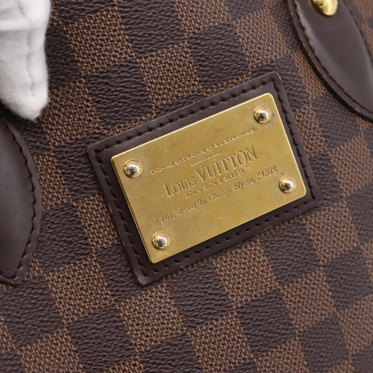 LOUIS VUITTON Damier Ebene Hampstead PM Tote Bag N51205 LV Auth 199434