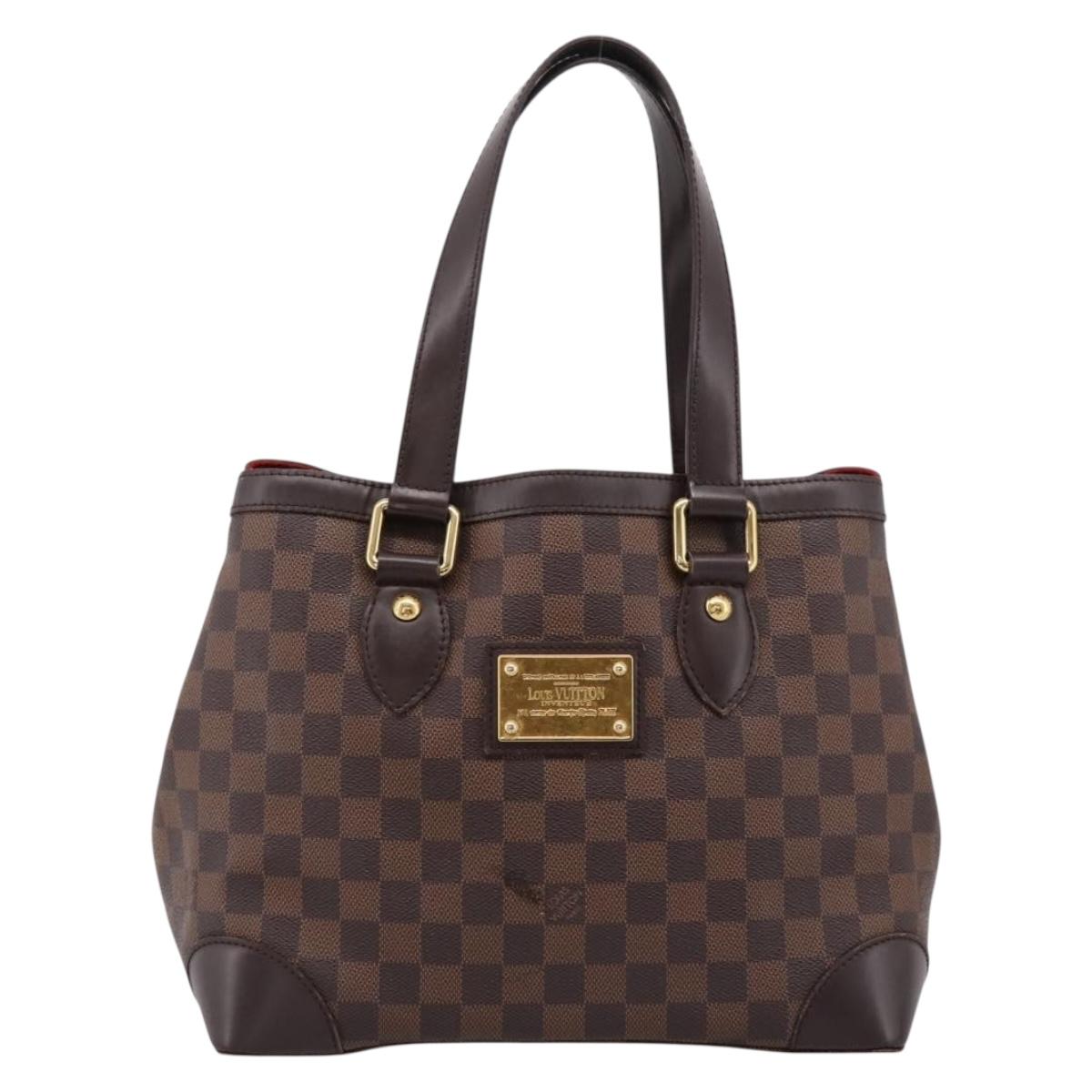LOUIS VUITTON Damier Ebene Hampstead PM Tote Bag N51205 LV Auth 199434