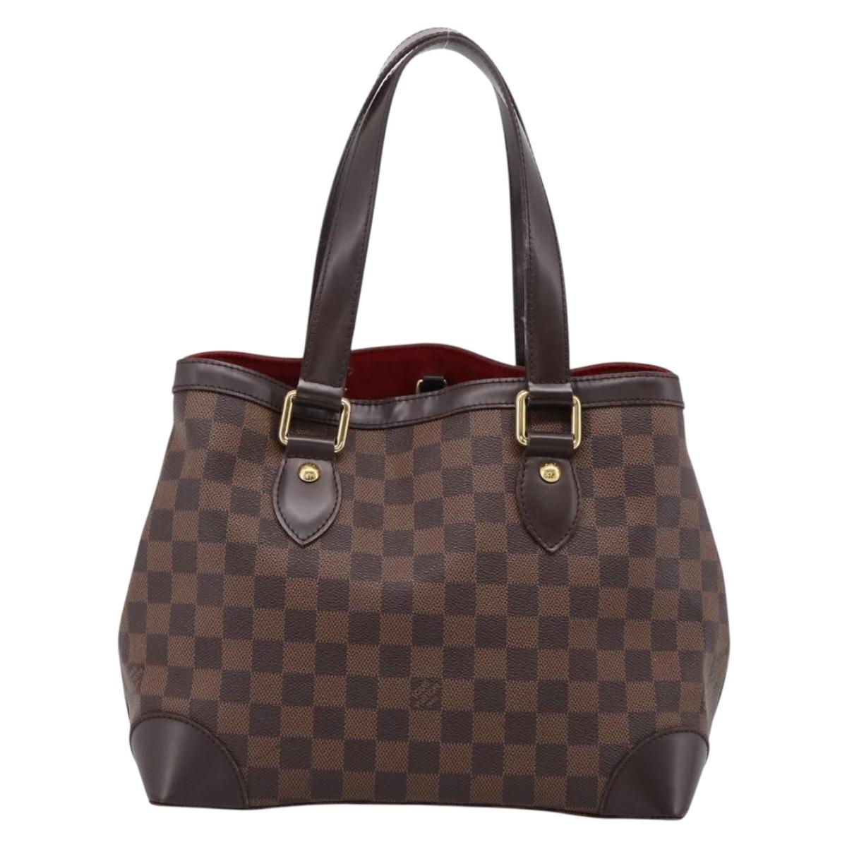LOUIS VUITTON Damier Ebene Hampstead PM Tote Bag N51205 LV Auth 199434