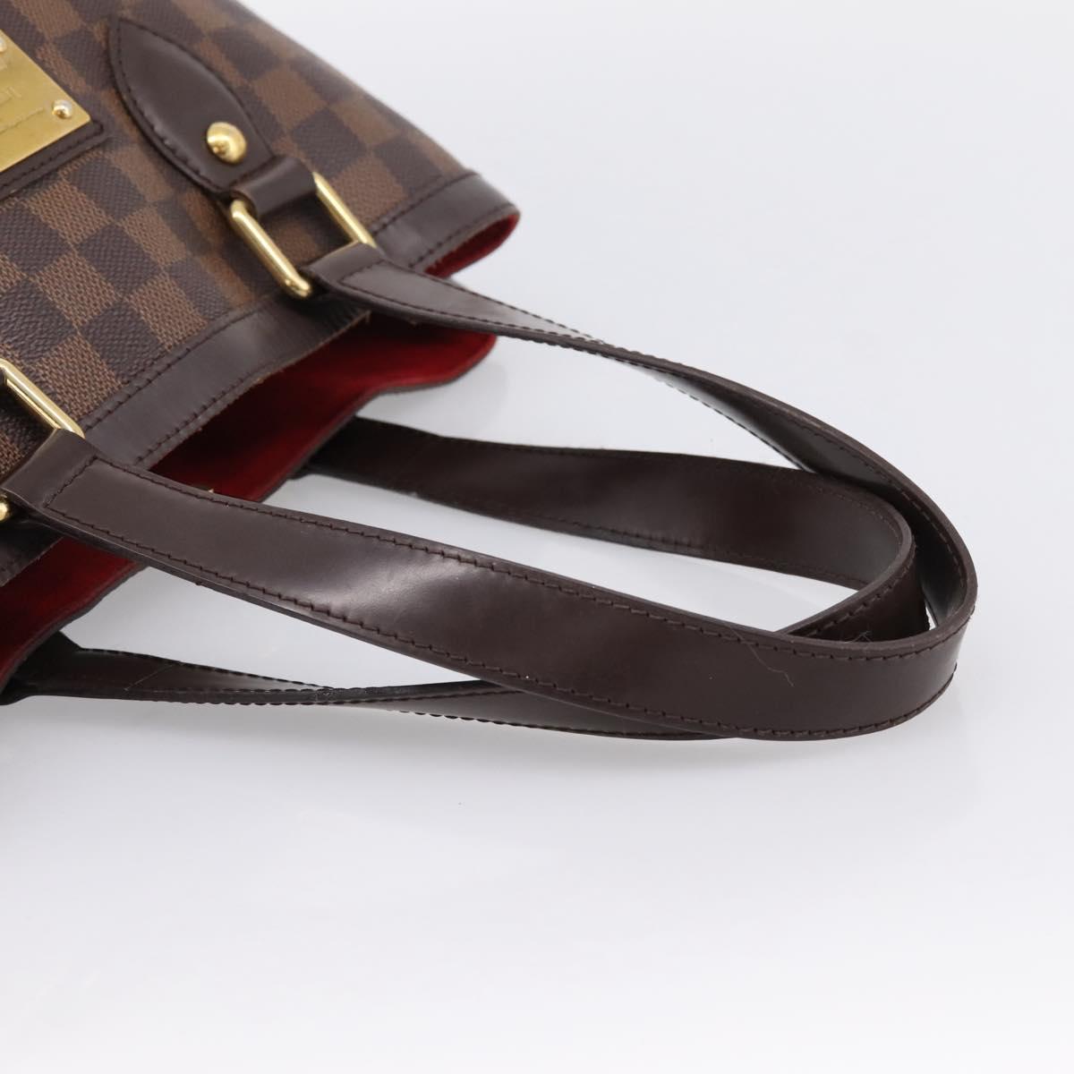LOUIS VUITTON Damier Ebene Hampstead PM Tote Bag N51205 LV Auth 199434