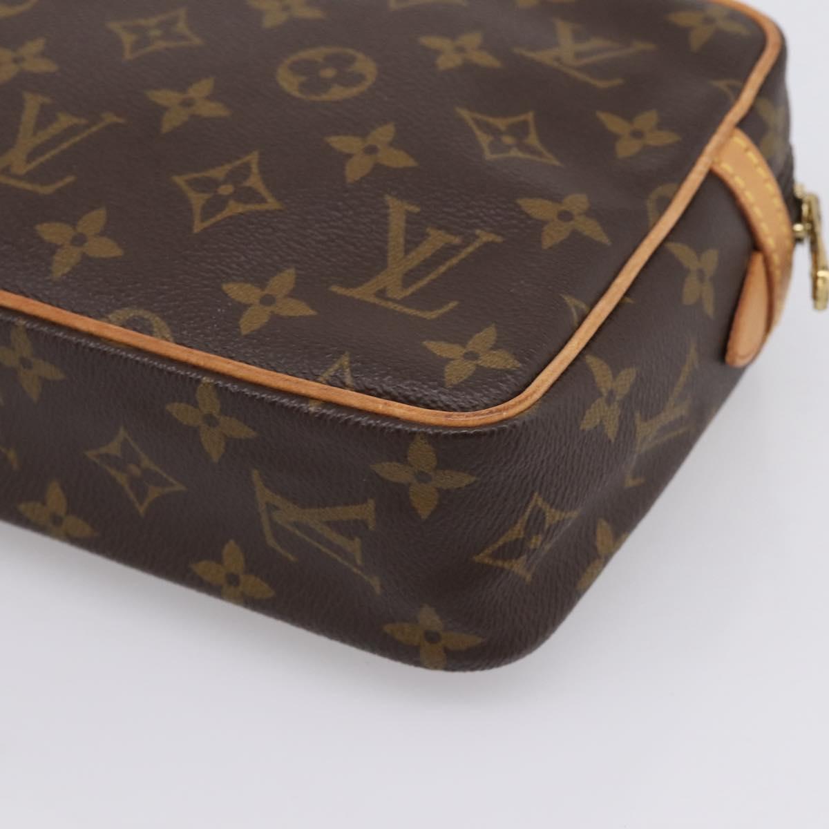 LOUIS VUITTON Monogram Compiegne 23 Clutch Bag M51847 LV Auth 199437