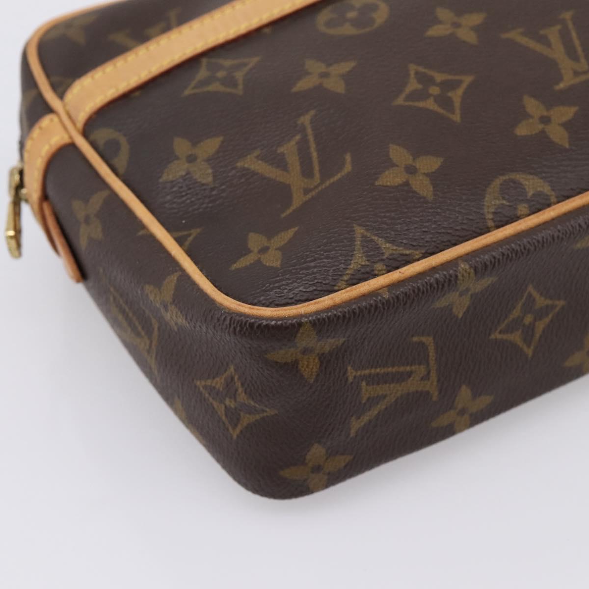LOUIS VUITTON Monogram Compiegne 23 Clutch Bag M51847 LV Auth 199437