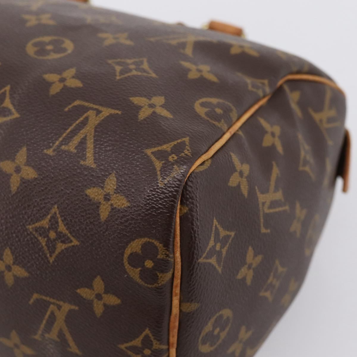 LOUIS VUITTON Monogram Speedy 25 Hand Bag M41528 LV Auth 199438A