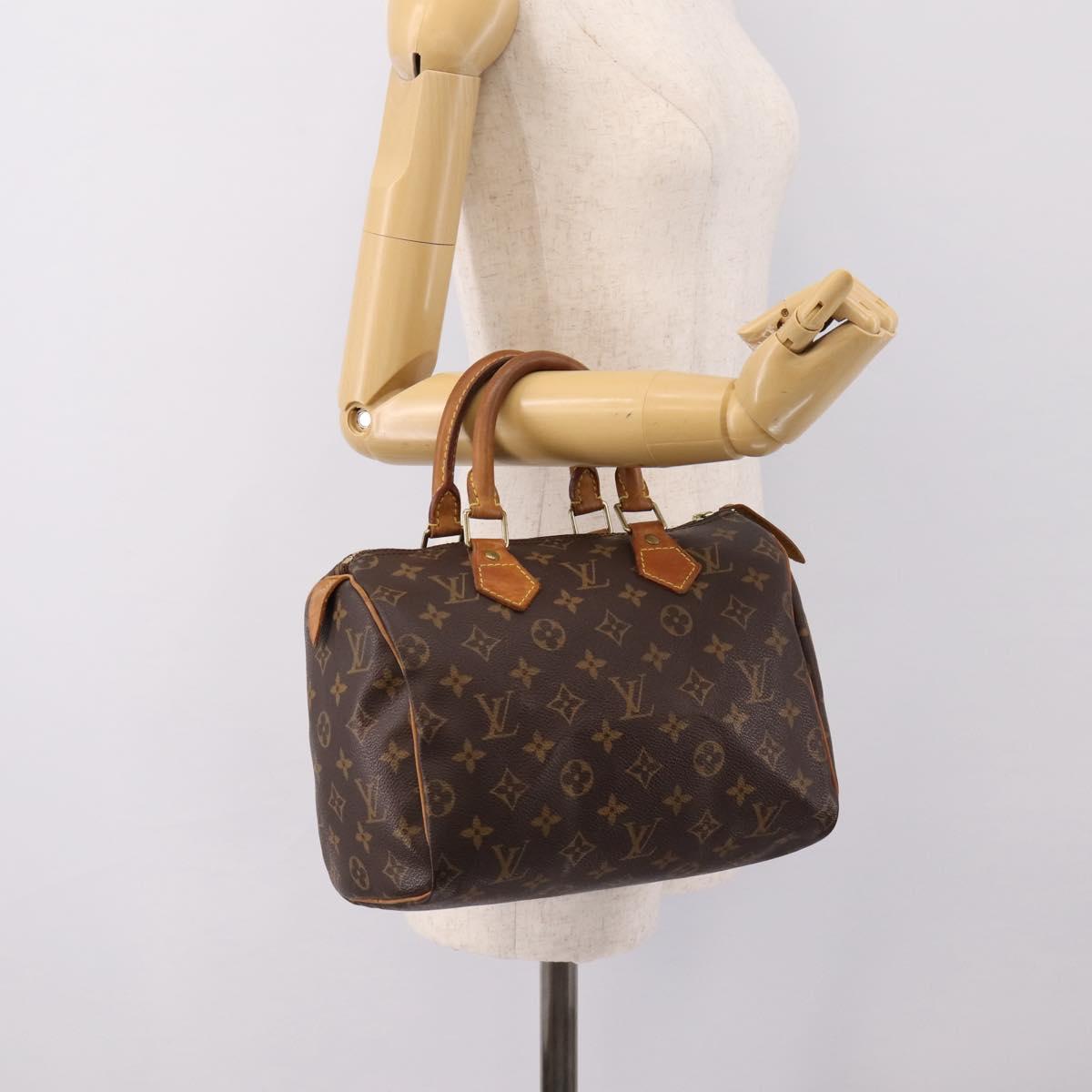 LOUIS VUITTON Monogram Speedy 25 Hand Bag M41528 LV Auth 199438A