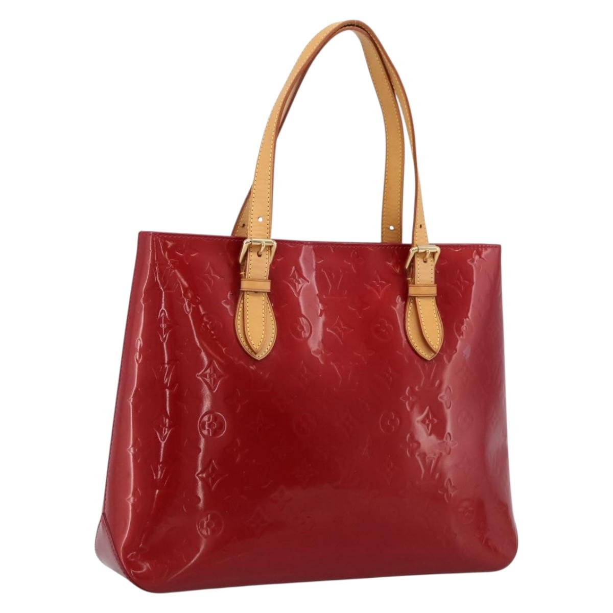 LOUIS VUITTON Monogram Vernis Brentwood Bag Pomme D'amour M91989 LV Auth 199448