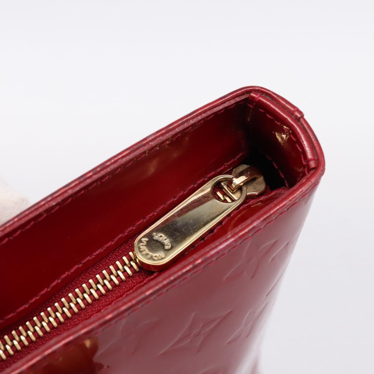 LOUIS VUITTON Monogram Vernis Brentwood Bag Pomme D'amour M91989 LV Auth 199448