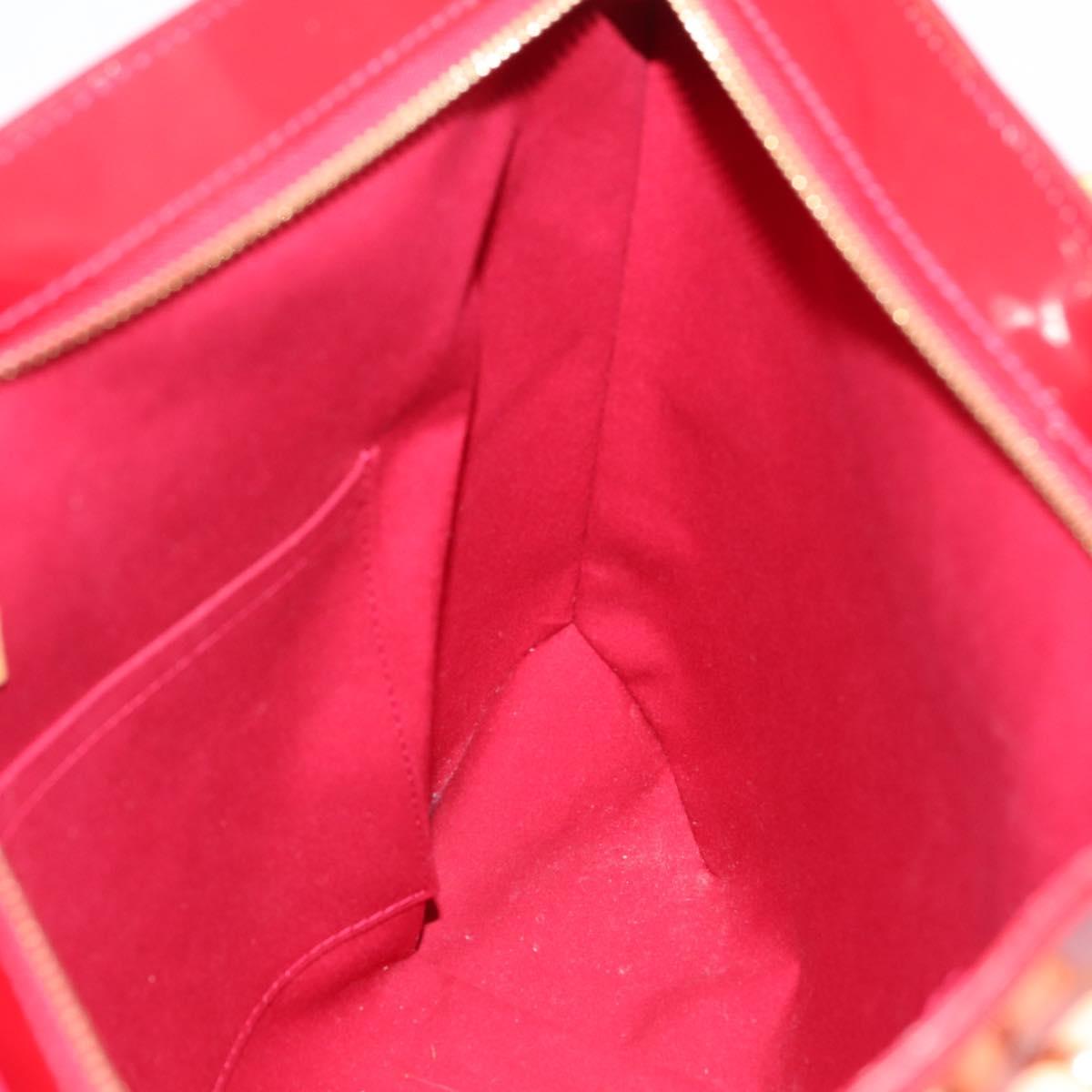 LOUIS VUITTON Monogram Vernis Brentwood Bag Pomme D'amour M91989 LV Auth 199448