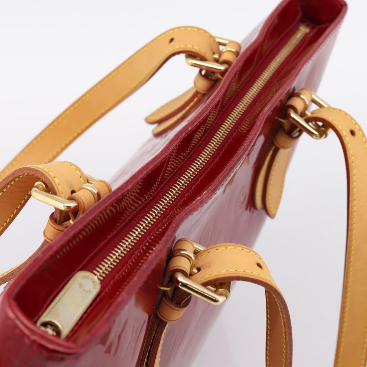 LOUIS VUITTON Monogram Vernis Brentwood Bag Pomme D'amour M91989 LV Auth 199448