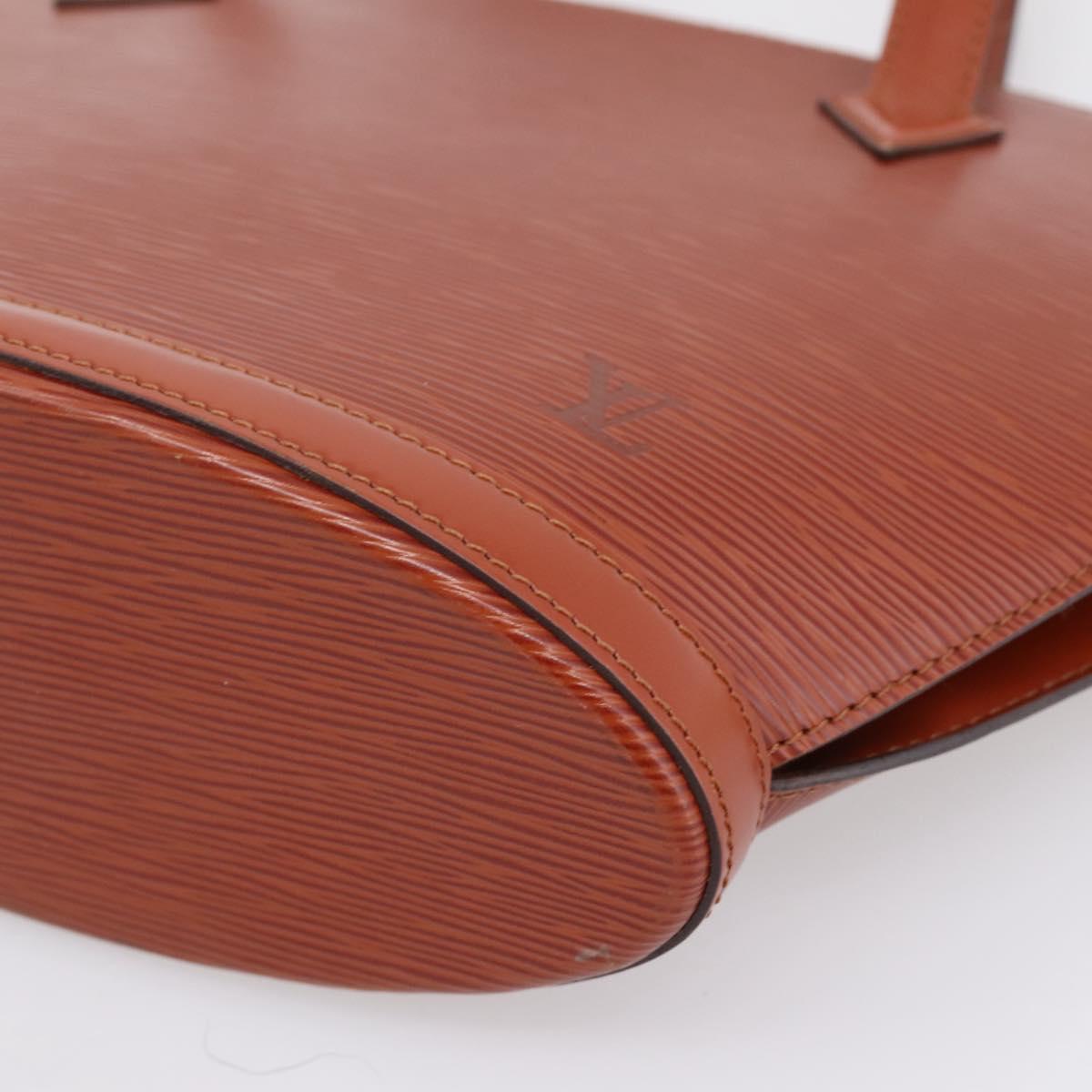 LOUIS VUITTON Epi Saint Jacques Shopping Bag Brown M52263 LV Auth 199450