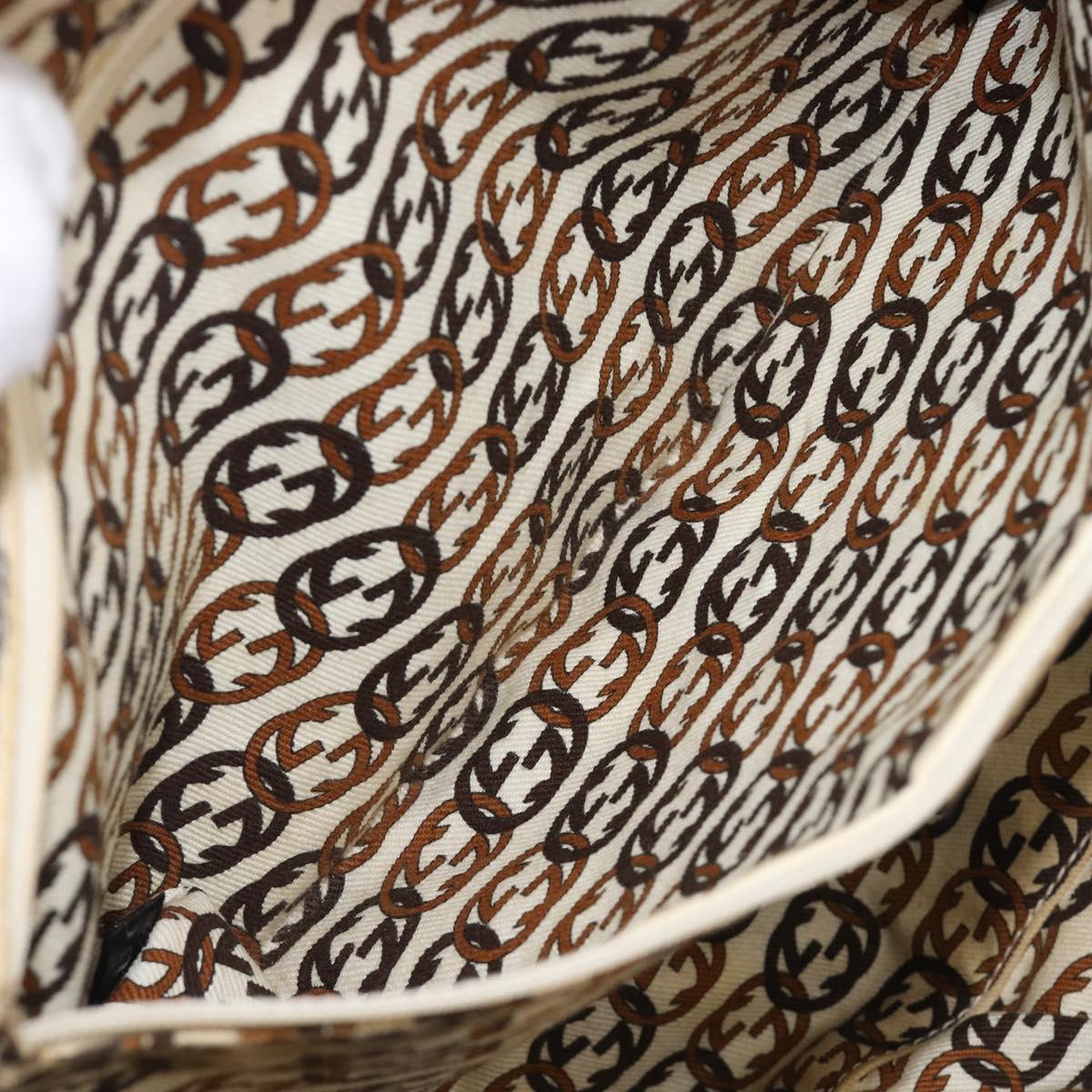 GUCCI GG Canvas Princi Tote Bag Beige Gold 163305 Auth 199454