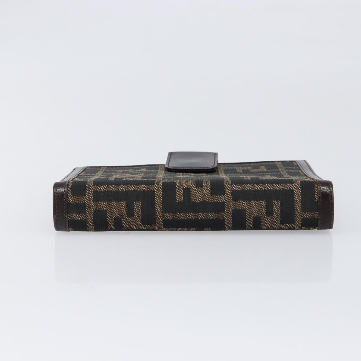 FENDI Zucca Canvas Day Planner Cover Brown Black Auth 199457