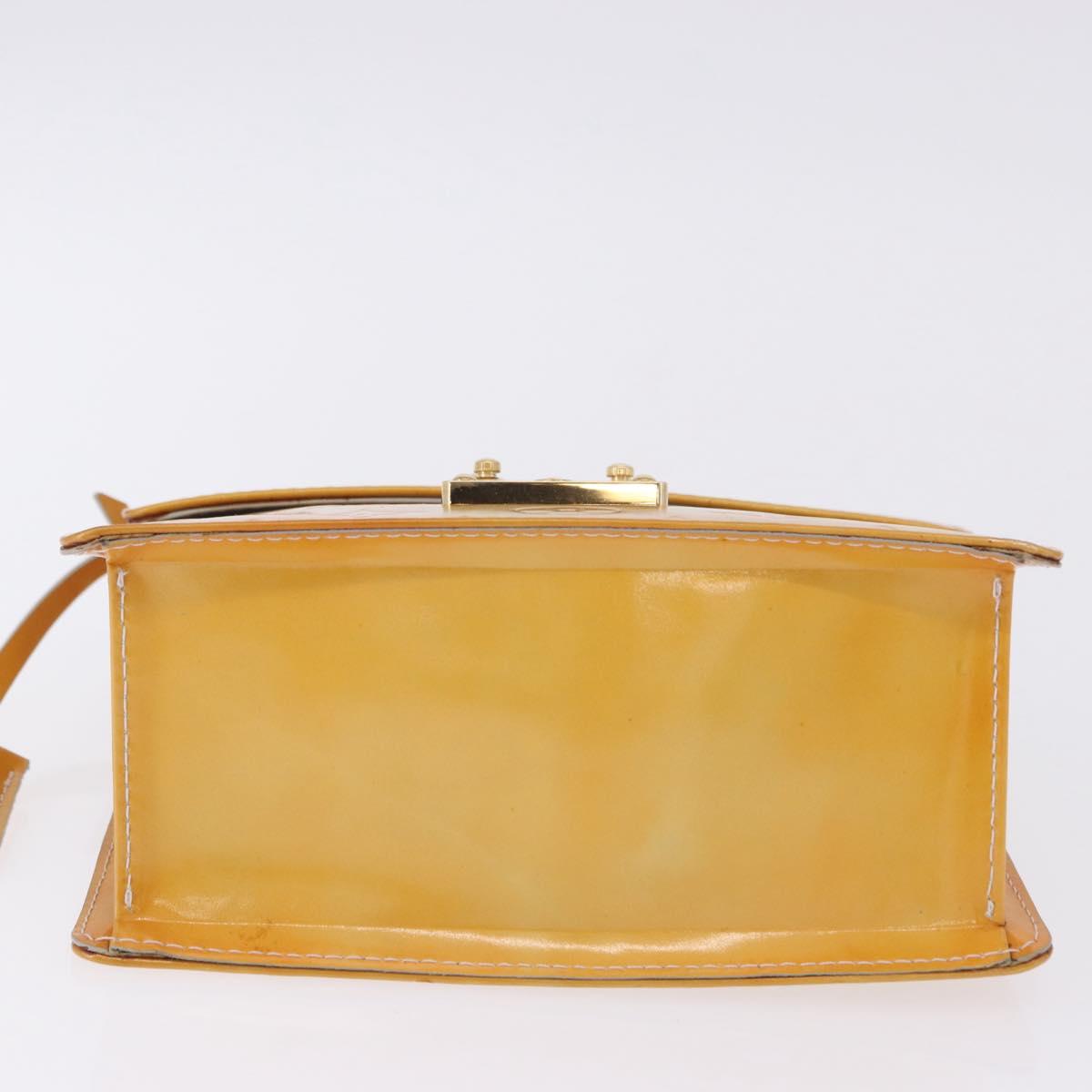 LOUIS VUITTON Monogram Vernis Spring Street Hand Bag Gris M91029 LV Auth 199465