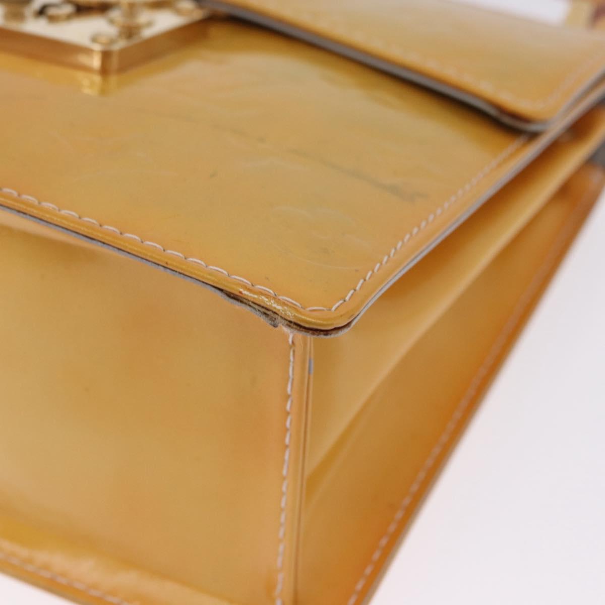 LOUIS VUITTON Monogram Vernis Spring Street Hand Bag Gris M91029 LV Auth 199465