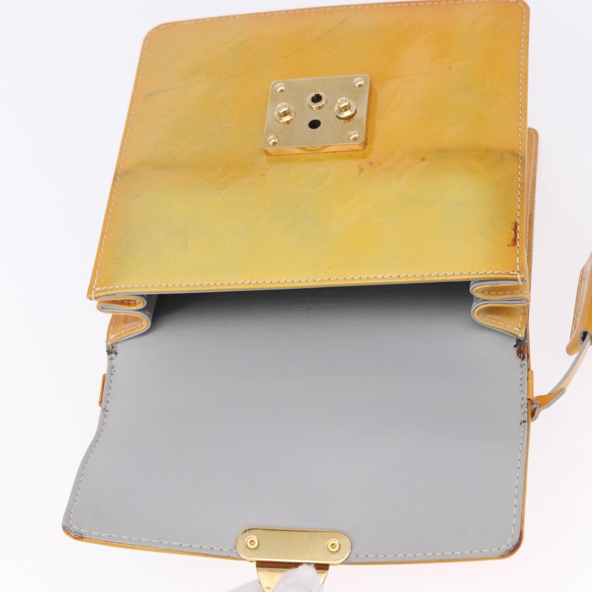 LOUIS VUITTON Monogram Vernis Spring Street Hand Bag Gris M91029 LV Auth 199465