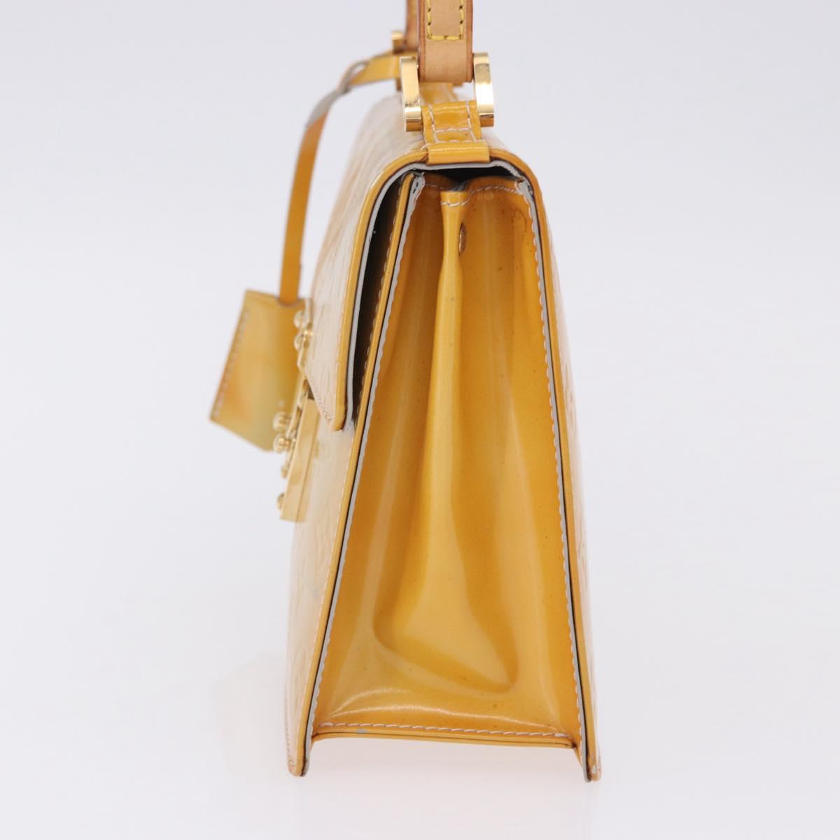 LOUIS VUITTON Monogram Vernis Spring Street Hand Bag Gris M91029 LV Auth 199465