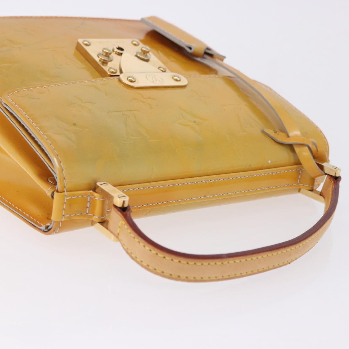 LOUIS VUITTON Monogram Vernis Spring Street Hand Bag Gris M91029 LV Auth 199465