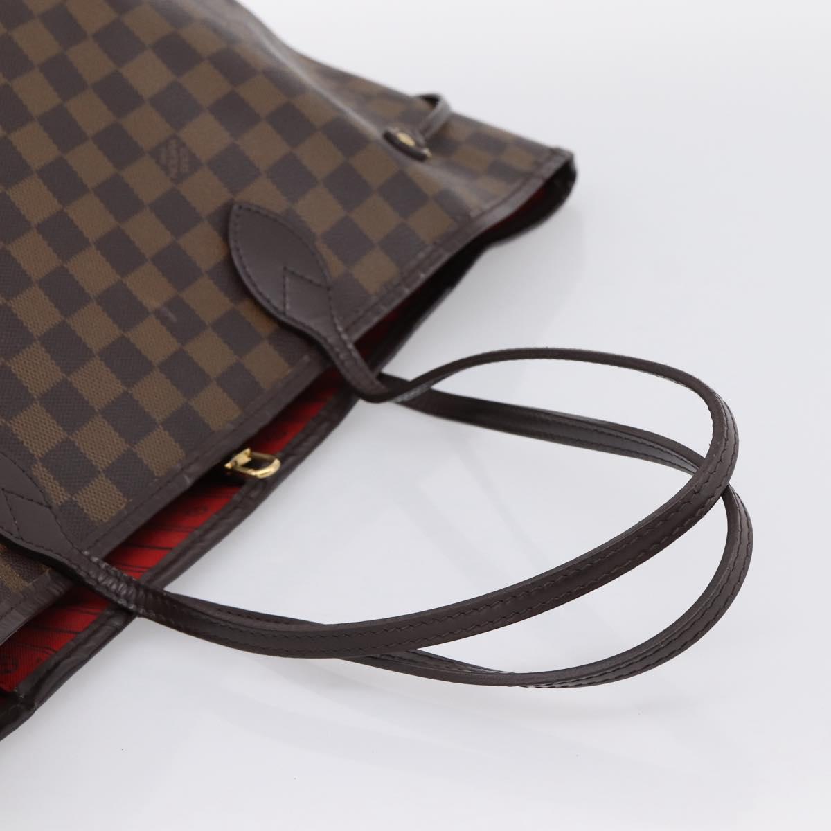 LOUIS VUITTON Damier Ebene Neverfull GM Tote Bag N51106 LV Auth 199470V