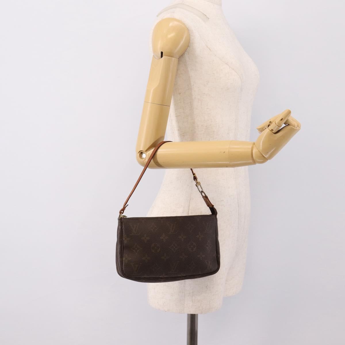 LOUIS VUITTON Monogram Pochette Accessoires Pouch M51980 LV Auth 199472