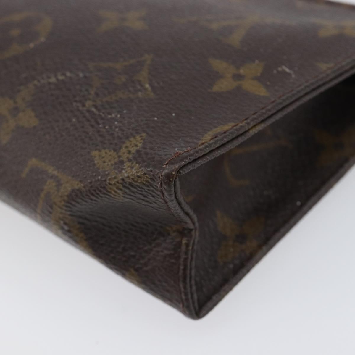 LOUIS VUITTON Monogram Poche Toilette 15 Pouch M47546 LV Auth 199473