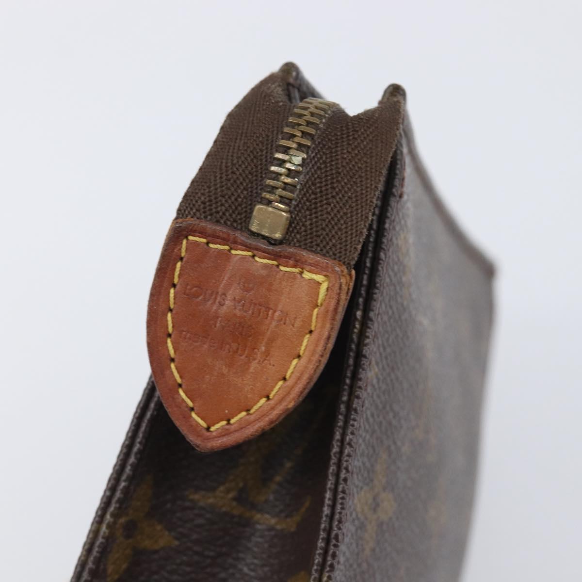 LOUIS VUITTON Monogram Poche Toilette 15 Pouch M47546 LV Auth 199473
