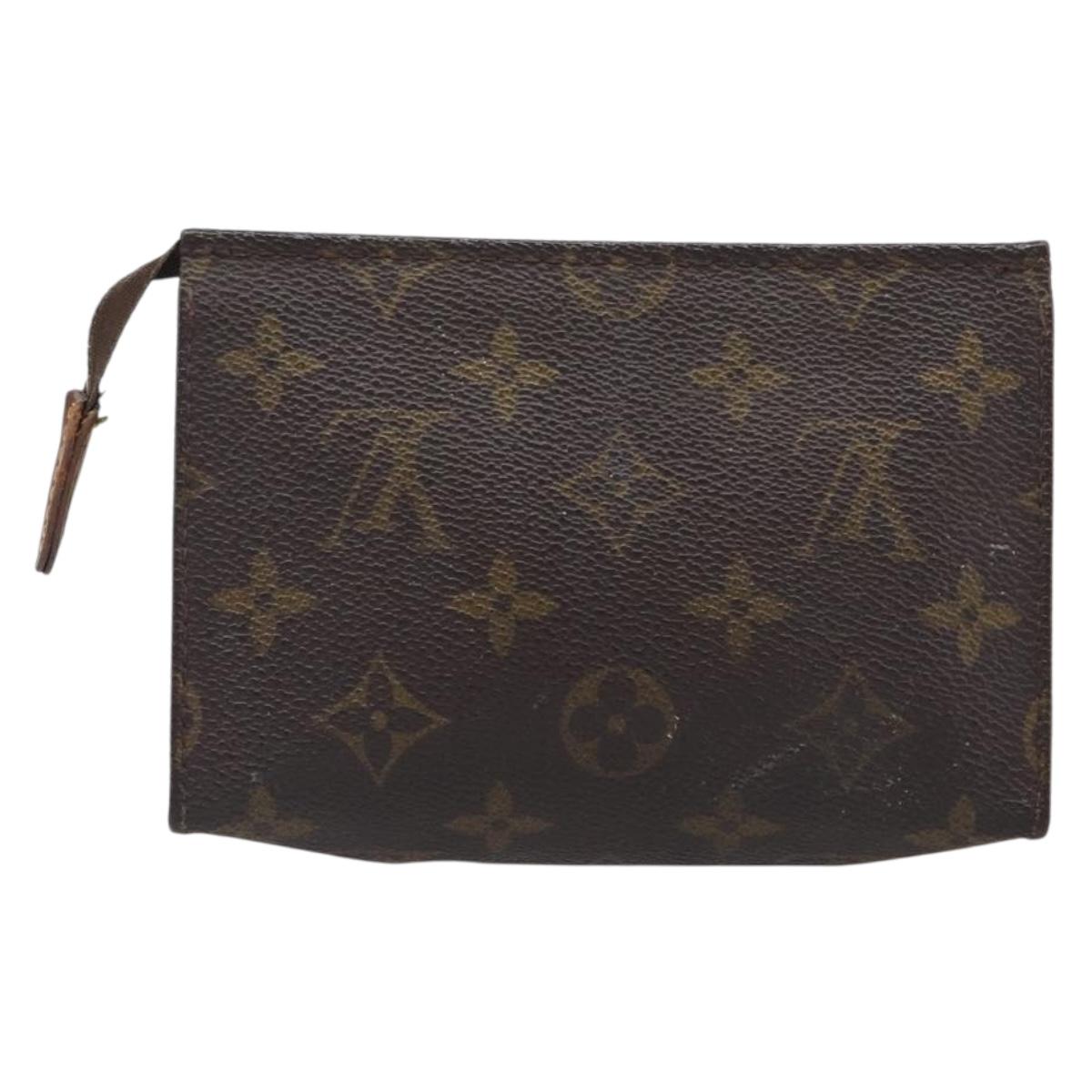 LOUIS VUITTON Monogram Poche Toilette 15 Pouch M47546 LV Auth 199473