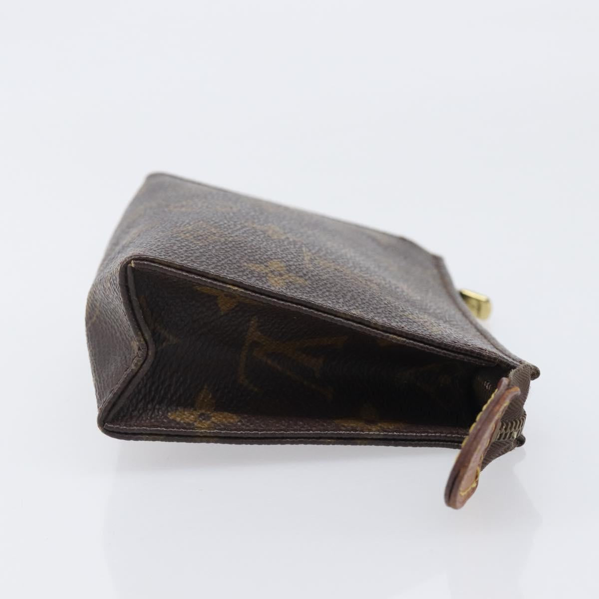 LOUIS VUITTON Monogram Poche Toilette 15 Pouch M47546 LV Auth 199473